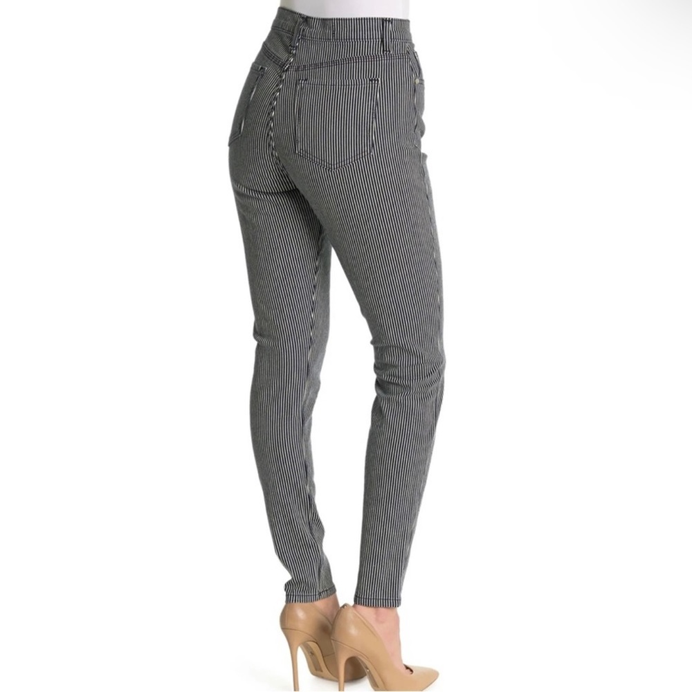 NEW BLDWN STRIPED HIGH-WAIST SKINNY JEANS - Picture 5 of 6